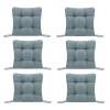 Set Perne decorative pentru scaun de bucatarie sau terasa, dimensiuni 40x40cm, culoare Gri, 6 buc/set