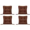 Set Perne decorative pentru scaun de bucatarie sau terasa, dimensiuni 40x40cm, culoare Maro, 4 buc/set