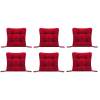 Set Perne decorative pentru scaun de bucatarie sau terasa, dimensiuni 40x40cm, culoare visiniu, 6 buc/set
