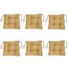 Set Perne decorative pentru scaun de bucatarie sau terasa, dimensiuni 40x40cm, culoare Bej, 6 buc/set