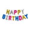 Balon model litere „Happy Birthday” - diferite culori ManiaMall Cars