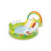 Piscina gonflabila pentru copii cu sistem de pulverizare a apei si topogan, Intex, 290x180x100 cm, multicolor