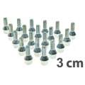 Prezoane roata  M12X1.5, 3 cm Citroen C1 P - pg 2005 > 2013