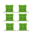 Set Perne decorative pentru scaun de bucatarie sau terasa, dimensiuni 40x40cm, culoare Verde, 6 bucati/set