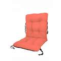 Perna sezut/spatar pentru scaun de gradina sau balansoar, 50x50x55 cm, culoare orange