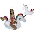 Saltea Gonflabila pentru Piscina model Unicorn, cu manere, 185x100cm, multicolor