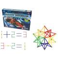 Puzzle, Set constructie magnetic, multicolor, 250 piese