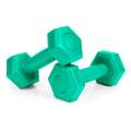 Set 2 Gantere pentru fitness sau antrenament, din cauciuc, 2x0.5 kg, culoare verde