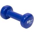 Gantera fitness din cauciuc EB Fit, greutate 1kg, culoare albastru