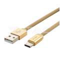 Cablu Tip C USB 1 Metru Auriu Ruby Series COD: 8499 MRA36-060721-11