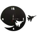 Ceas de perete metalic Krodesign Plane, diametru 50 cm, negru FMG-KRO-1014