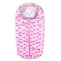 Sac de dormit pentru copii, bebelusi, roz, 80x45/40 cm, Springos MART-SB0007