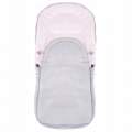 Sac de dormit pentru copii, bebelusi, cu husa, gri si roz, 90x43/35 cm, Springos MART-SB0034
