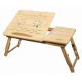 Masa pentru laptop, Artool, pliabila, lemn, natur, 60x30x37 cm MART-14940_1