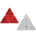 Catadioptru reflectorizant triunghi BestAutoVest cu 4 triunghiuri rosii, fixare cu surub, inaltime 150 mm , 1 buc. Kft Auto