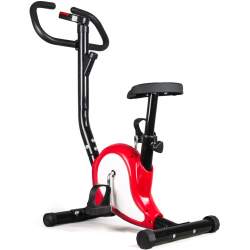 Bicicleta pentru Fitness FunFit, Multifunctionala cu Afisaj LCD, Reglabila, Culoare Rosu/Alb