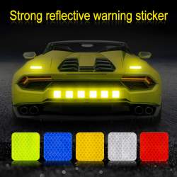 Set 10 buc sticker reflectorizant PATRAT (10 buc, 4cm x 4cm) ManiaStiker