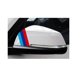 Sticker oglinda BMW Flag (3 buc - 35cm x 1cm) ManiaStiker