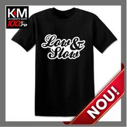 Tricou KM Personalizat LOW AND SLOW - cod:  TRICOU-KM-147 ManiaStiker