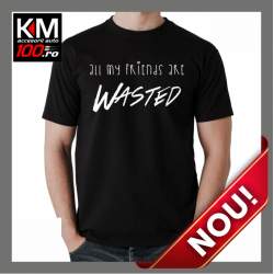 Tricou KM Personalizat WASTED - cod:  TRICOU-KM-119 ManiaStiker