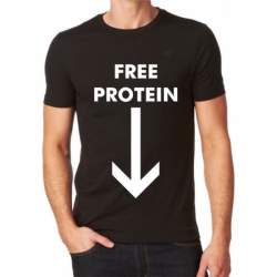 Tricou Personalizat - Free protein ManiaStiker