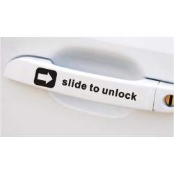 Sticker manere usa - SLIDE TO UNLOCK (set 4 buc.) ManiaStiker