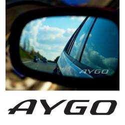 Stickere oglinda ETCHED GLASS - AYGO (set 3 buc.) ManiaStiker