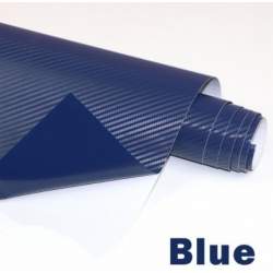 Folie colantare auto Carbon 3D - ALBASTRU (1m x 1,27m) ManiaStiker