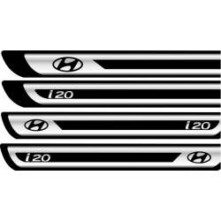 Set protectii praguri CROM - Hyundai i20 ManiaStiker