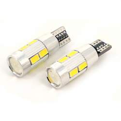 Bec de pozitie tip LED Canbus T10 W2.1x9.5 12V 3.5W,culoare alb 6000K , set 2 buc Kft Auto