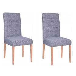 Set 2 huse scaun dining/bucatarie, din spandex, culoare albastru