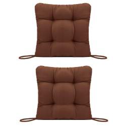 Set Perne decorative pentru scaun de bucatarie sau terasa, dimensiuni 40x40cm, culoare Maro, 2 buc/set