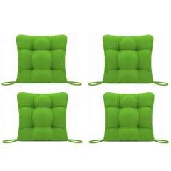 Set Perne decorative pentru scaun de bucatarie sau terasa, dimensiuni 40x40cm, culoare Verde, 4 bucati/set