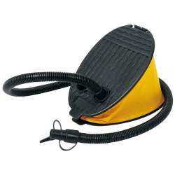 Pompa de Picior pentru Umflat, cu furtun flexibil si 3 duze, 3L, Galben