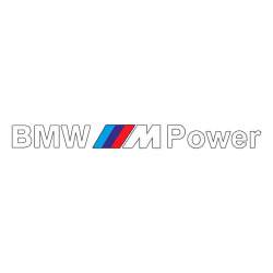 Sticker Auto Parbriz BMW M Power, alb