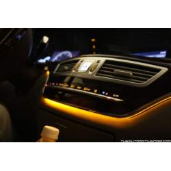 Fir cu lumina ambientala pentru auto , neon ambiental flexibil 5 M Galben