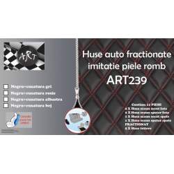 Huse auto fractionate  ART239 imitatie piele romb