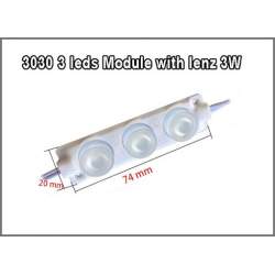Modul LED 3 SMD 3W 24V ALB  COD: 7520-3LED-3030
