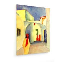Tablou pe panza (canvas) - August Macke - View of an Alley in Tunis - 1914 AEU4-KM-CANVAS-168