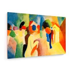 Tablou pe panza (canvas) - August Macke - With a Yellow Jacket AEU4-KM-CANVAS-521