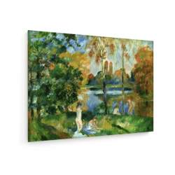 Tablou pe panza (canvas) - Auguste Renoir - Landscape with female bathers AEU4-KM-CANVAS-486