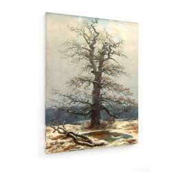 Tablou pe panza (canvas) - Caspar David Friedrich - Oak Tree in Snow - Painting AEU4-KM-CANVAS-271