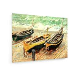Tablou pe panza (canvas) - Claude Monet - Three fishing boats - 1885 AEU4-KM-CANVAS-246