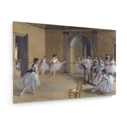 Tablou pe panza (canvas) - Edgar Degas - Ballet room at Opera Peletier AEU4-KM-CANVAS-200
