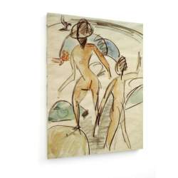 Tablou pe panza (canvas) - Ernst Ludwig Kirchner - Bathers with Hat AEU4-KM-CANVAS-519