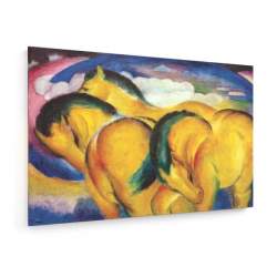 Tablou pe panza (canvas) - Franz Marc - The little yellow horses AEU4-KM-CANVAS-542