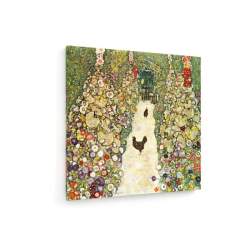 Tablou pe panza (canvas) - Gustav Klimt - Garden Path with Chickens - 1916 AEU4-KM-CANVAS-147