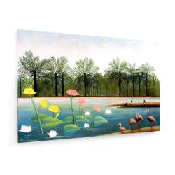 Tablou pe panza (canvas) - Henri Rousseau - The Flamingoes AEU4-KM-CANVAS-35