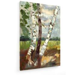 Tablou pe panza (canvas) - Karl Hagemeister - Birch Trees - Painting 1880 AEU4-KM-CANVAS-443