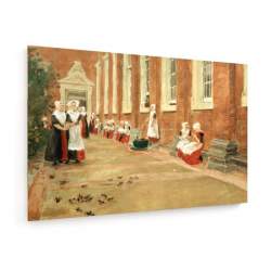 Tablou pe panza (canvas) - Max Liebermann - Amsterdam Orphanage - 1876 AEU4-KM-CANVAS-373